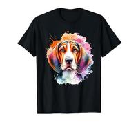American English Coonhound Dog Hound Group Artwork Value Graphic T-Shirt, Men, Black, S