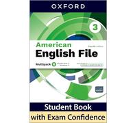 American English File fourth edition Level 3 Student Book & Workbook with access to Exam Confidence multi-pack B: Print Student Book & Workbook with 2 years' access to Exam Confidence multi-pack B.