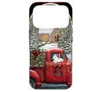 American Eskimo Christmas Dog Red Truck Holiday Case for iPhone 17 Pro