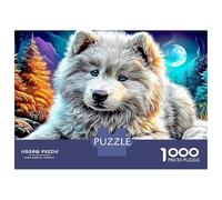 American Eskimo Dog (10)_1 1000 Pieces Jigsaw Puzzle Impossible Beautiful Decoration Fantastic Jigsaws Challenging Games For Stress Relief & Fun 38x26cm/1000pcs