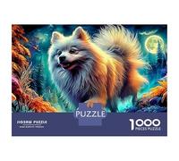 American Eskimo Dog (13)_4 1000 Pieces Jigsaw Puzzle Impossible Beautiful Decoration Fantastic Puzzles Difficult Hard Games For Kids And Adults 38x26cm/1000pcs