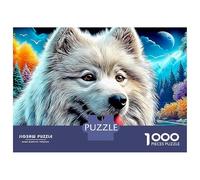 American Eskimo Dog (14)_2 1000 Pieces Jigsaw Puzzle Impossible Beautiful Decoration Fantastic Puzzles Difficult Hard Games For Wall Decoration And Gifts 38x26cm/1000pcs