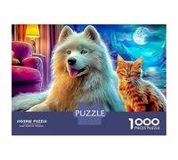 American Eskimo Dog (17)_2 1000 Pieces Jigsaw Puzzle Impossible Family Educational Games Fantastic Jigsaws Challenging Games for Family Game Nights 70x50cm/1000pcs