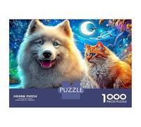 American Eskimo Dog (20)_4 1000 Pieces Jigsaw Puzzle Impossible Beautiful Decoration Fantastic Jigsaws Relaxing Brain Teaser For Stress Relief & Fun 38x26cm/1000pcs