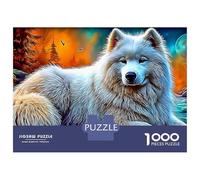 American Eskimo Dog (9)_1 1000 Pieces Jigsaw Puzzle Impossible Beautiful Decoration Fantastic Jigsaws Relaxing Brain Teaser For Kids And Adults 38x26cm/1000pcs