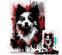 American Eskimo Dog Adults 1000 Piece Jigsaw Puzzle Focus Memory Game Zero Gap Compact Fun for Family Game Time (38x26cm)