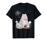 American Eskimo Dog Ghost Dressed Funny Halloween Dog Lover T-Shirt