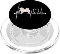 American Eskimo Dog Heartbeat Funny Dogs Are My Cardio PopSockets PopGrip for MagSafe
