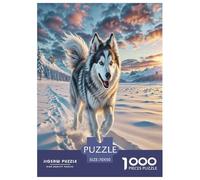 American Eskimo Dog Jigsaw Puzzles Puzzles for Adults Kids. 1000 Pieces Great Gifts Challenge Toy Educational Game Home Decoration for Adults& Kids Age 14 Years Up 70x50cm/1000pcs