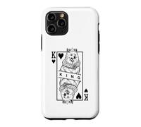 American Eskimo Dog Lover King Of Hearts Funny Pop Art Case for iPhone 11 Pro