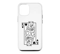 American Eskimo Dog Lover King Of Hearts Funny Pop Art Case for iPhone 12/12 Pro
