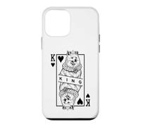 American Eskimo Dog Lover King Of Hearts Funny Pop Art Case for iPhone 12 mini