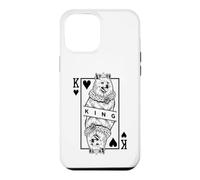 American Eskimo Dog Lover King Of Hearts Funny Pop Art Case for iPhone 12 Pro Max
