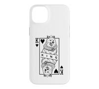 American Eskimo Dog Lover King Of Hearts Funny Pop Art Case for iPhone 14 Plus