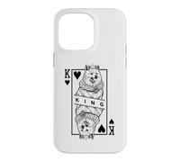 American Eskimo Dog Lover King Of Hearts Funny Pop Art Case for iPhone 14 Pro Max