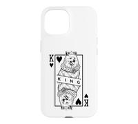 American Eskimo Dog Lover King Of Hearts Funny Pop Art Case for iPhone 15