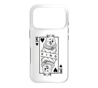 American Eskimo Dog Lover King Of Hearts Funny Pop Art Case for iPhone 17 Pro