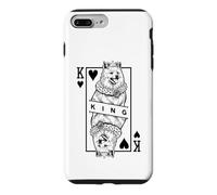 American Eskimo Dog Lover King Of Hearts Funny Pop Art Case for iPhone 7 Plus/8 Plus