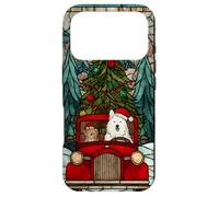 American Eskimo Dog Red Truck Christmas Holiday Art Case for iPhone 17 Pro