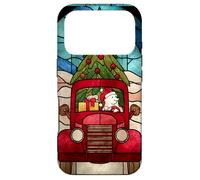 American Eskimo Dog Red Truck Christmas Holiday Art Case for iPhone 17 Pro