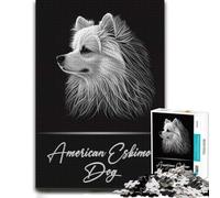 American Eskimo Dog Wooden Jigsaw Puzzle 1000 Pieces, Indoor Activity | Puzzle for Adults - visual matching for a more organised build on quiet evenings.