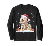 American Eskimo Dogs Tree Light Christmas Sweater Pet Dog Long Sleeve T-Shirt
