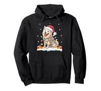 American Eskimo Dogs Tree Light Christmas Sweater Pet Dog Pullover Hoodie