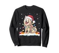American Eskimo Dogs Tree Light Christmas Sweater Pet Dog Sweatshirt
