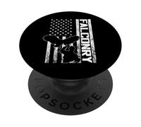 American Falconry Birder Falcon Trainer Ornithology Falcon PopSockets Adhesive PopGrip