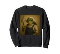American Farmer George Washington Wig Frog Sweatshirt