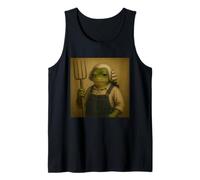 American Farmer George Washington Wig Frog Tank Top