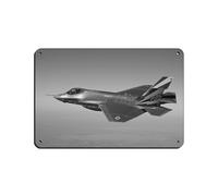 American Fighter Aircraft Retro Poster Metal Tin Sign Chic Art Retro Iron Painting Bar People Cave Cafe Family Garage Poster Wall Decoration 8x12inch(20x30cm)