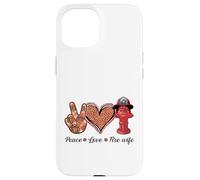 american firefighter runs towards the flames fire wife Case for iPhone 15