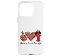 american firefighter runs towards the flames fire wife Case for iPhone 15 Pro Max