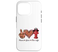 american firefighter runs towards the flames fire wife Case for iPhone 16 Pro