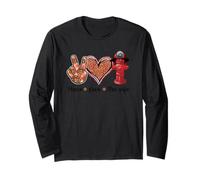 American Firefighter Runs Towards The Flames fire Wife Long Sleeve T-Shirt