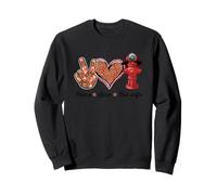 american firefighter runs towards the flames fire wife Sweatshirt