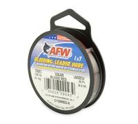 American Fishing Wire Bleeding Leader Blood Red Nylon Coated 1x7 Stainless Steel Leader Wire, 135 Pound Test, 30-Feet