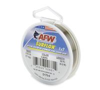American Fishing Wire Surflon, Nylon Coated 1x7 Stainless Steel Leader Wire, 170 lb Test, .065" Diameter, Camo, 30 ft