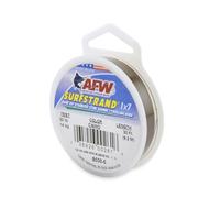 American Fishing Wire Surfstrand, Bare 1x7 Stainless Steel Leader Wire, 30 lb Test, 0.012" Diameter, Camo, 30 ft