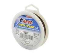 American Fishing Wire Surfstrand, Bare 1x7 Stainless Steel Leader Wire, 40 lb Test, 0.015" Diameter, Camo, 600 ft