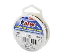American Fishing Wire Surfstrand Micro Supreme, Bare 7x7 Stainless Steel Leader Wire, 13 lb Test, 0.009" Diameter, Camo, 5m
