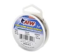 American Fishing Wire Surfstrand Micro Supreme, Bare 7x7 Stainless Steel Leader Wire, 40 lb Test, 0.018" Diameter, Camo, 5m