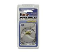 American Fishing Wire Titanium Multi Strand Leader, Black, 30 Pound Test, 18-Inch