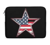 American Five-Pointed Star Laptop Case Sleeve Bag 15inch Durable Shockproof Protective Computer Carrying Cover Briefcase