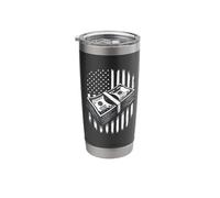 American Flag 100 Dollar Bills Stainless Steel Insulated Tumbler