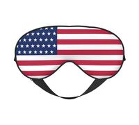 American Flag 12 American Flag Sleep Masks Adjustable Strap Soft Eye Mask for Women Men Travel Work Home
