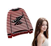 American Flag 4 - Premium Versatile Elegant July, Compact High Performance, Patriotic Non-Slip Hair Clip | Multipurpose Outdoor Indoor Utility