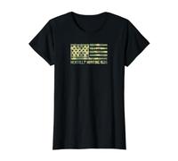American Flag 4th of July USA Mentally Drinking Boba Value Graphic T-Shirt