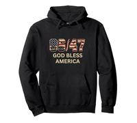 American Flag 86/47 God Bless America Patriots 86 47 Pullover Hoodie